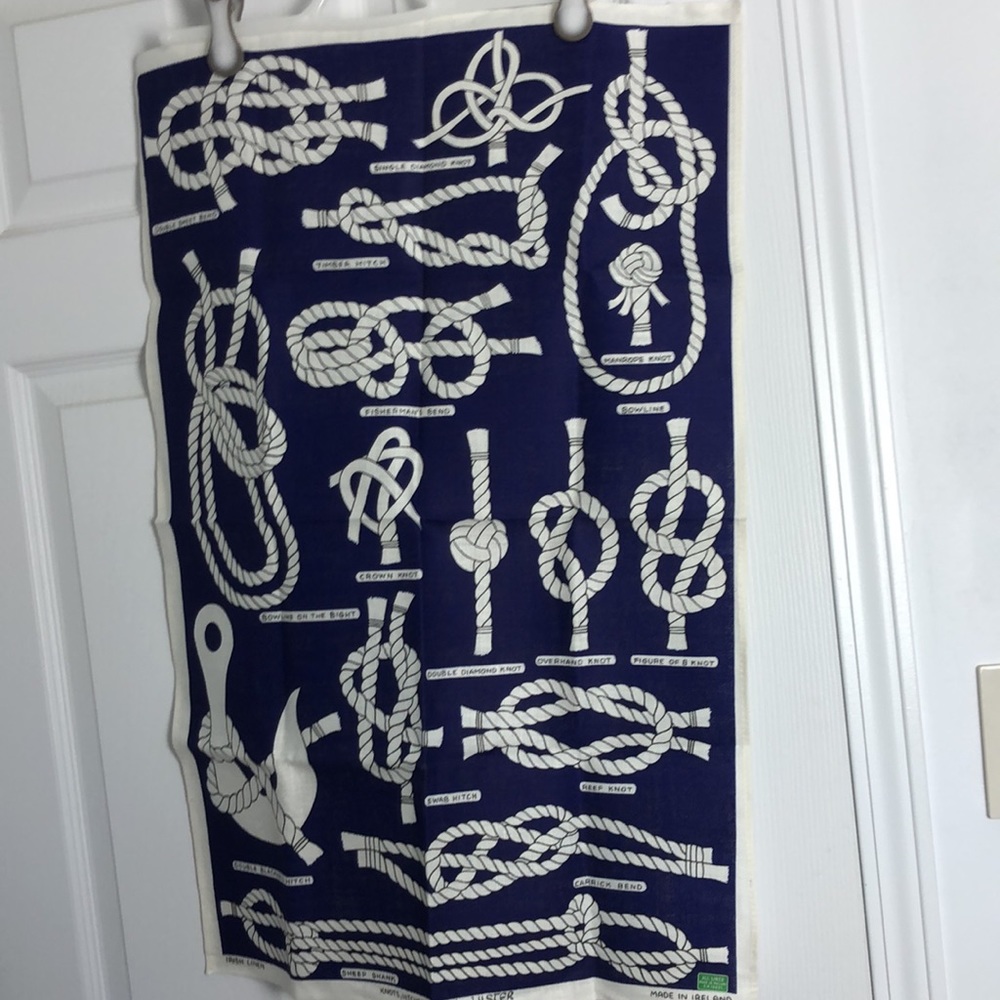 Irish Linen Tea Towel Knots, Hitches & Bends by Ulster. Made in Ireland